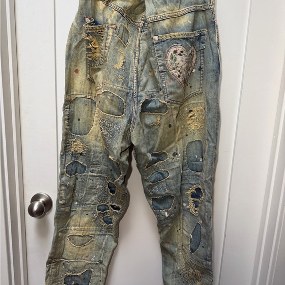 RARE Magnolia Pearl Patchwork Boyfriend Jeans - Picture 7 of 17